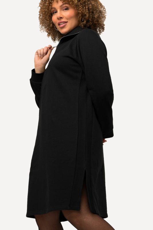 Long Sleeve Troyer Collar Dress