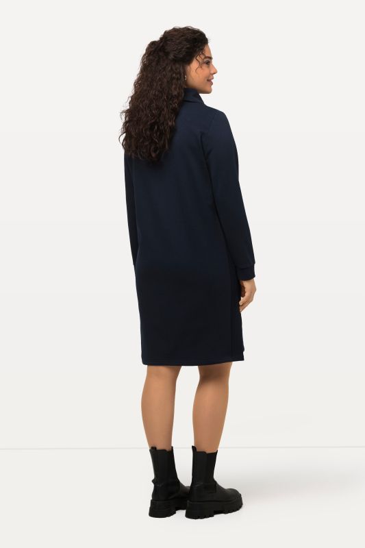 Long Sleeve Troyer Collar Dress