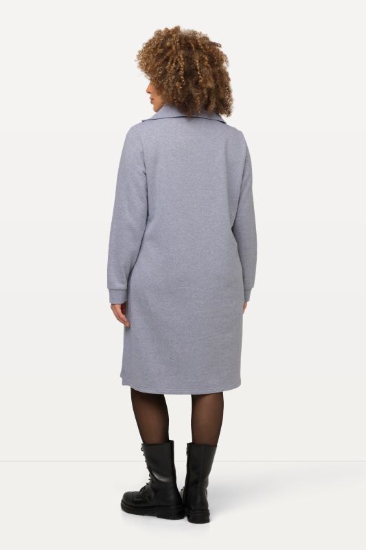 Long Sleeve Troyer Collar Dress