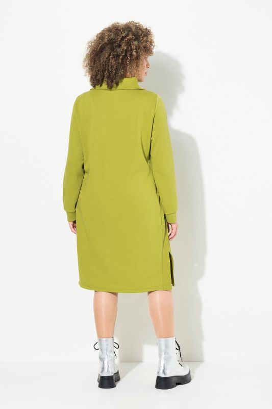 Long Sleeve Troyer Collar Dress