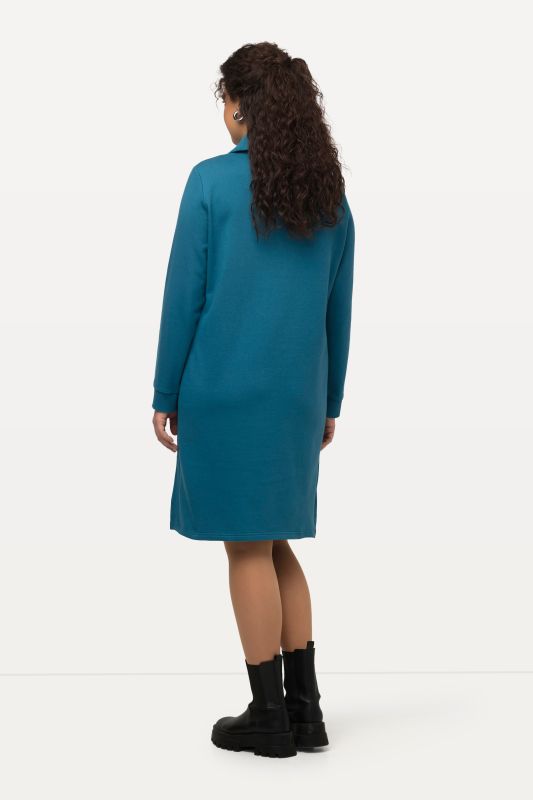 Long Sleeve Troyer Collar Dress