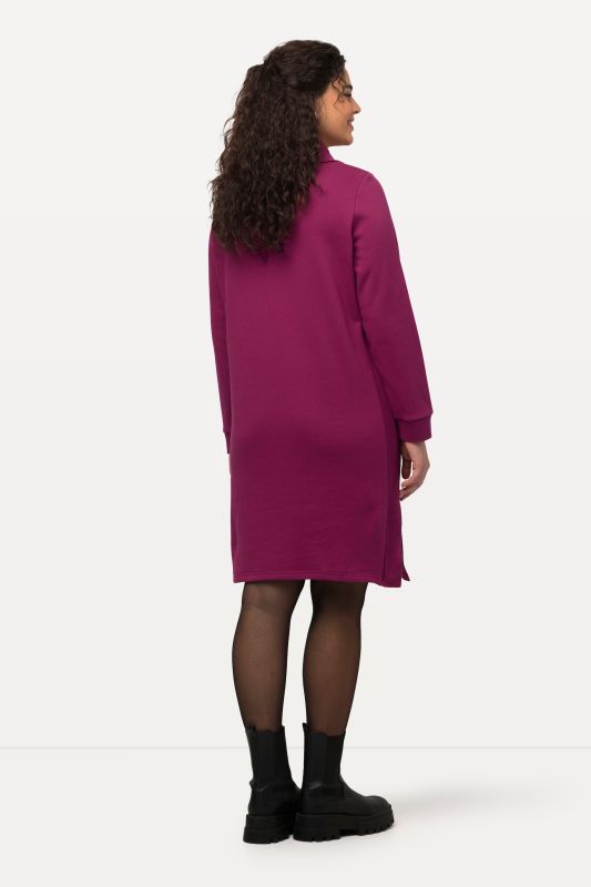 Long Sleeve Troyer Collar Dress