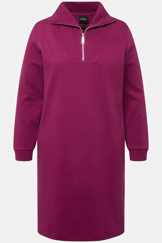 Long Sleeve Troyer Collar Dress