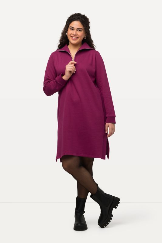 Long Sleeve Troyer Collar Dress