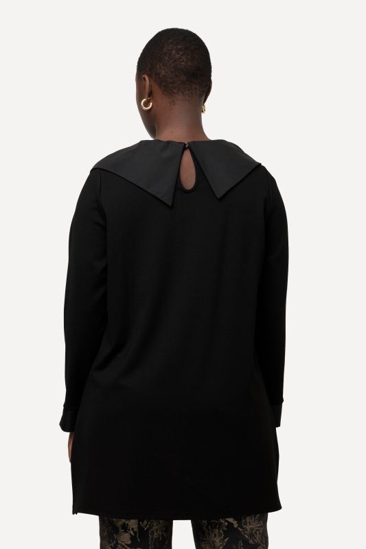 Taffeta Collared Sweatshirt