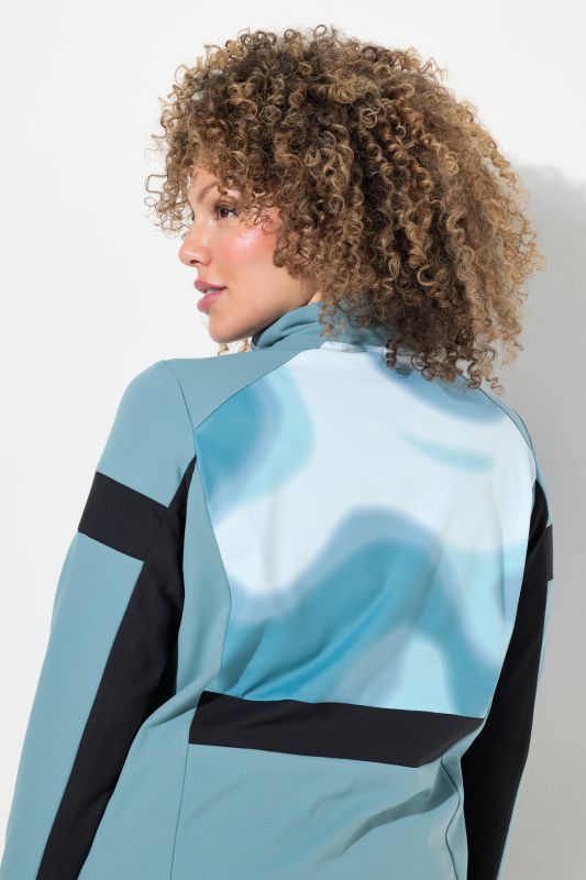 Colorblock Function Thermal Zip Top