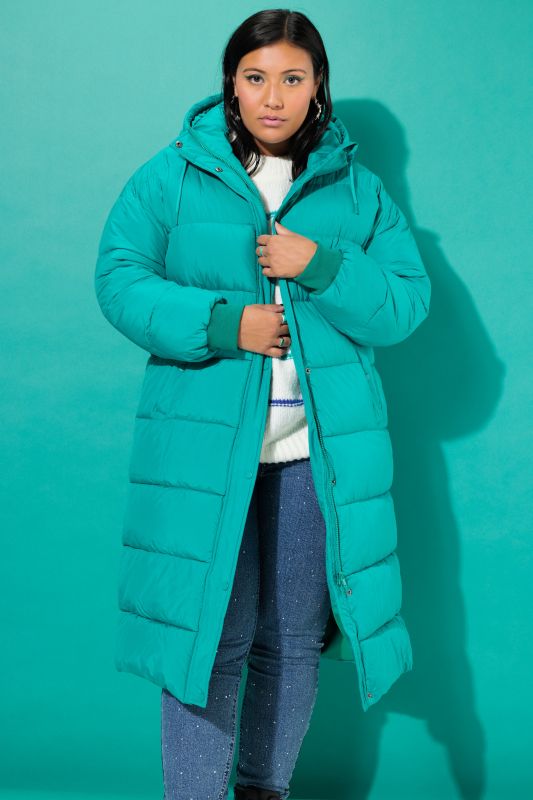 Quilted Coat with Matching Scarf