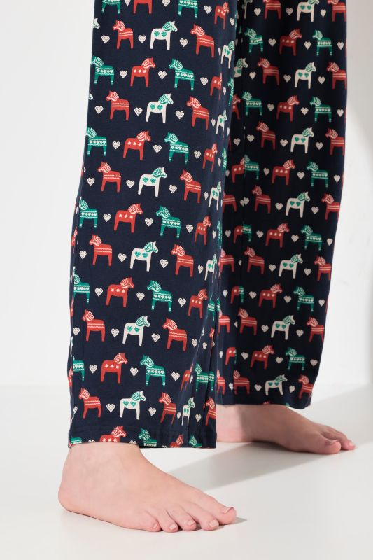 Eco Cotton Horse Print Pajama Pants