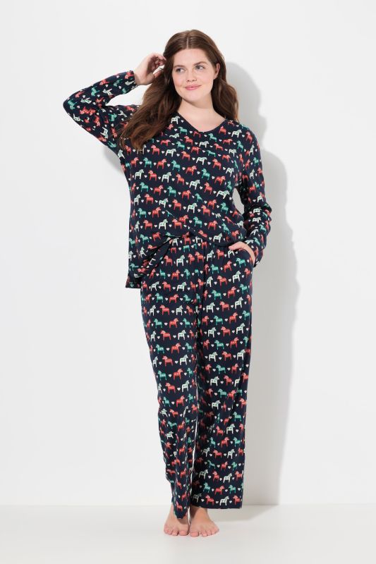 Eco Cotton Horse Print Pajama Pants