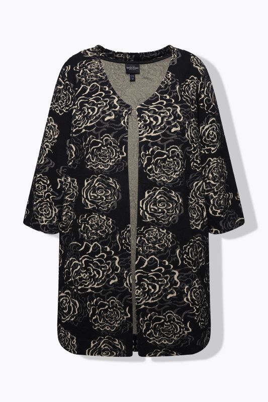 Floral Jacquard Jacket