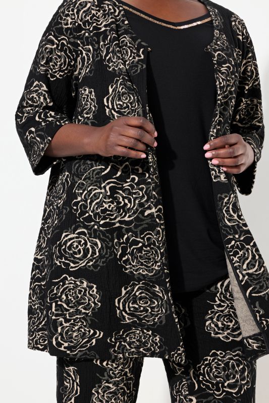 Floral Jacquard Jacket