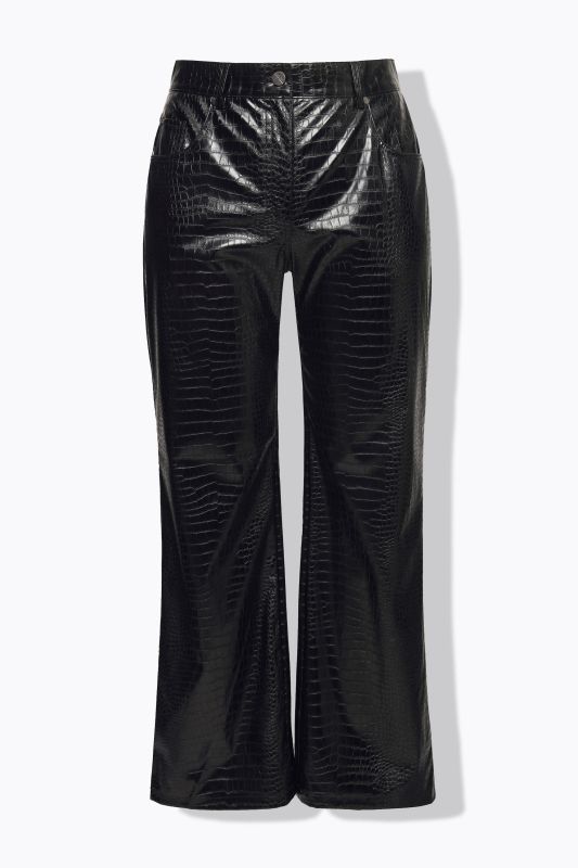 Faux Crocodile Leather Pants