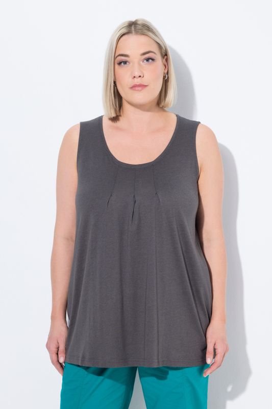 Essential Pleat Front Knit Tank