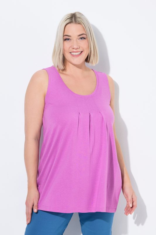 Essential Pleat Front Knit Tank