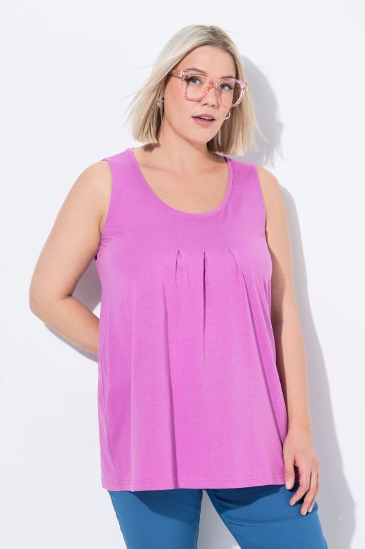 Essential Pleat Front Knit Tank