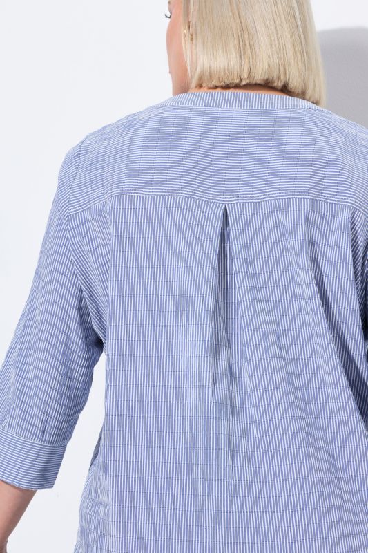 Textured Stripe Pintuck Shirt