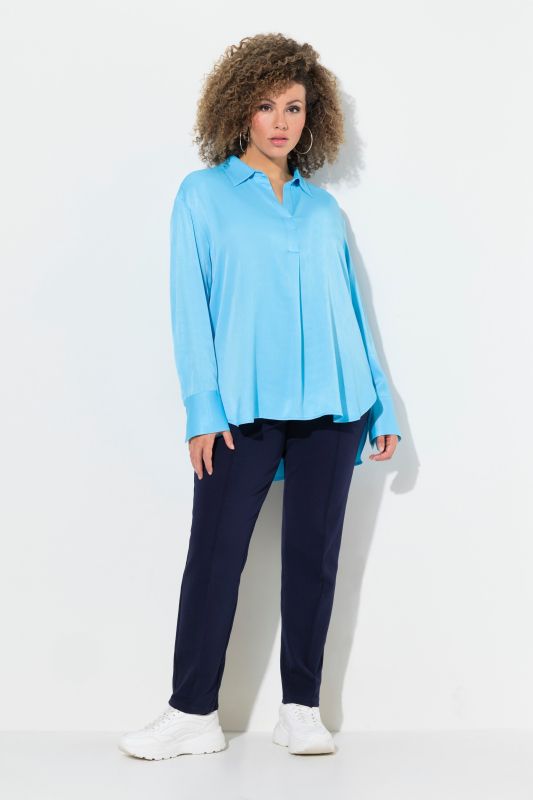 Longline Satin Blouse