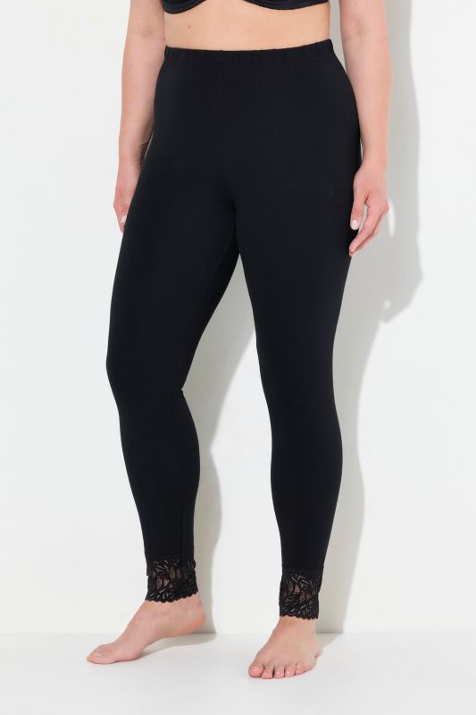 Lace Trim Leggings