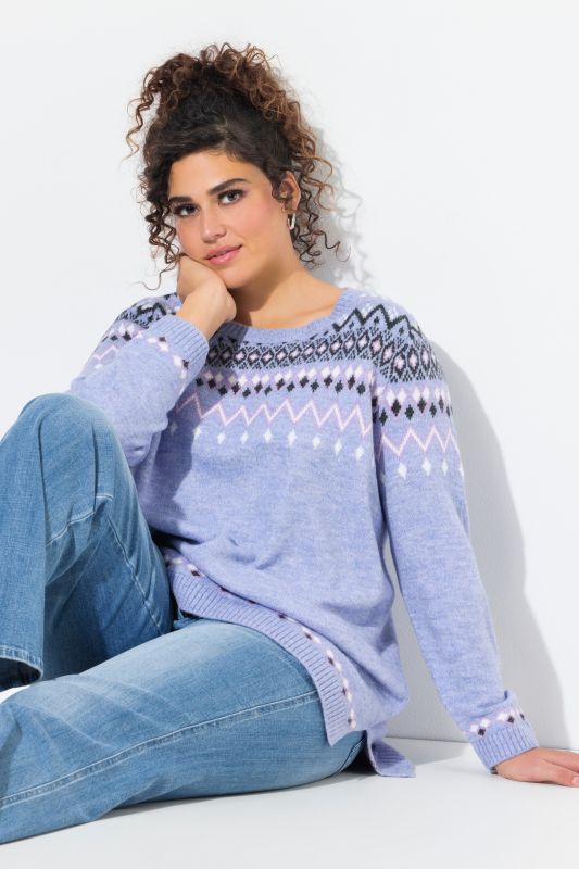 Norwegian Style Pastel Tone Long Sleeve Sweater