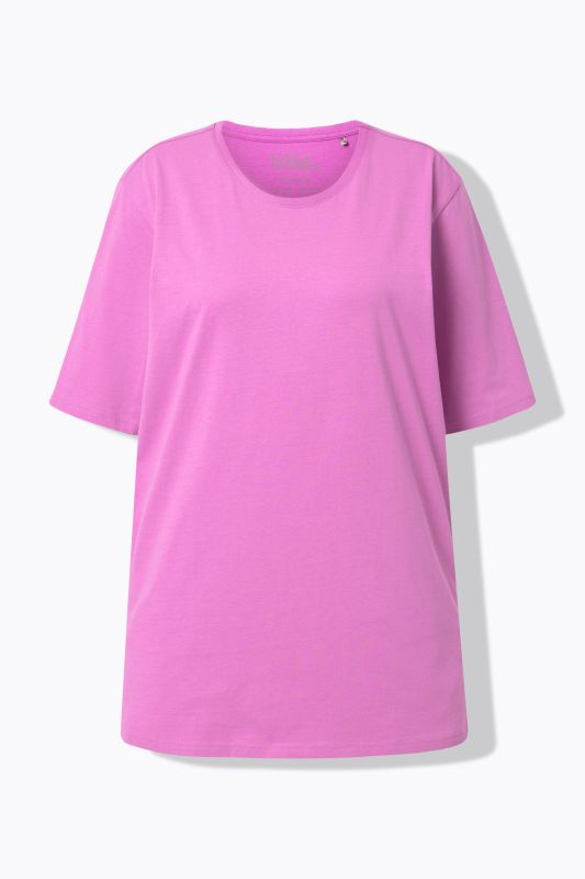 Basic Round Neck Short Sleeve Relaxed Fit  Tee