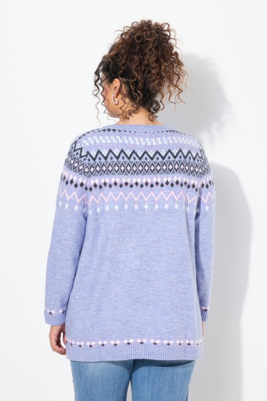 Norwegian Style Pastel Tone Long Sleeve Sweater