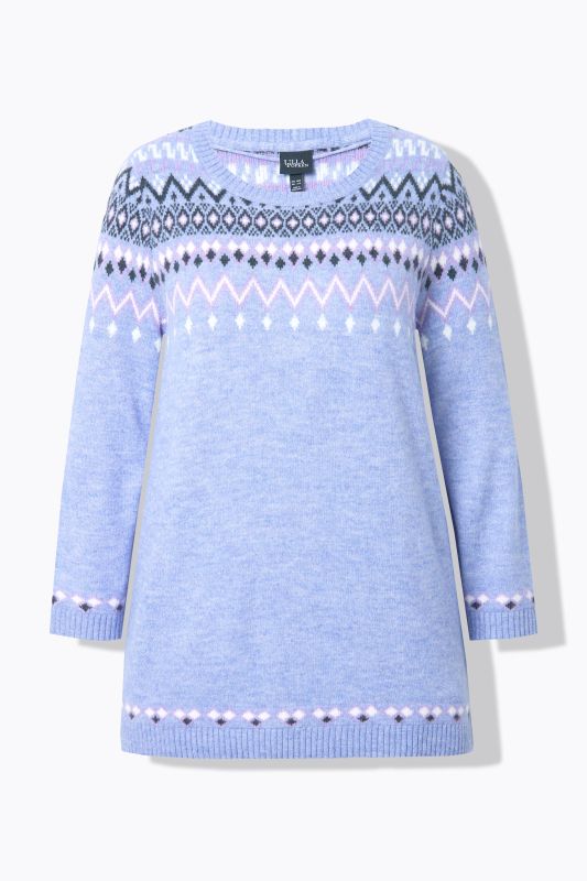 Norwegian Style Pastel Tone Long Sleeve Sweater