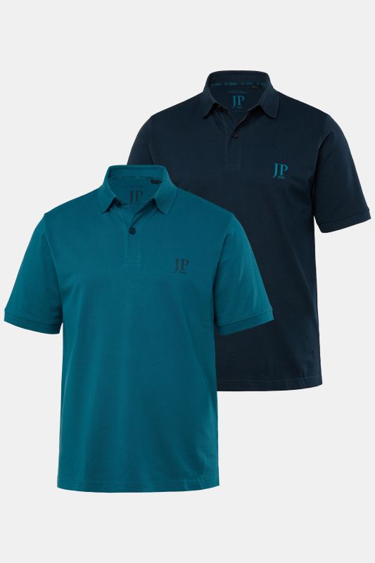 2 Pack of Polo Shirts, combed cotton piqué