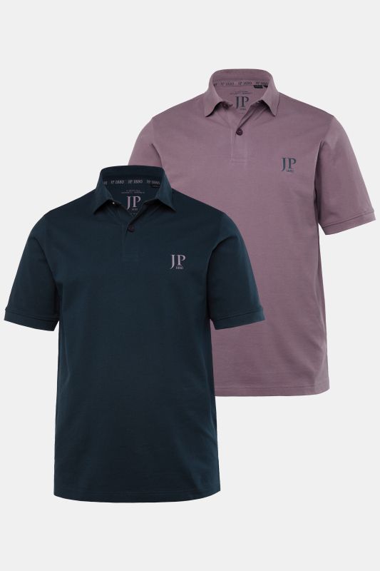 2 Pack of Polo Shirts, combed cotton piqué