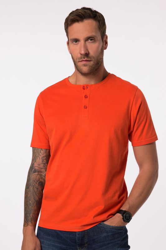 Short Sleeve Henley Shirt, Basic