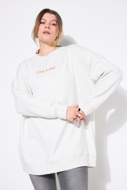 Sweatshirt, oversized shape, back bow print