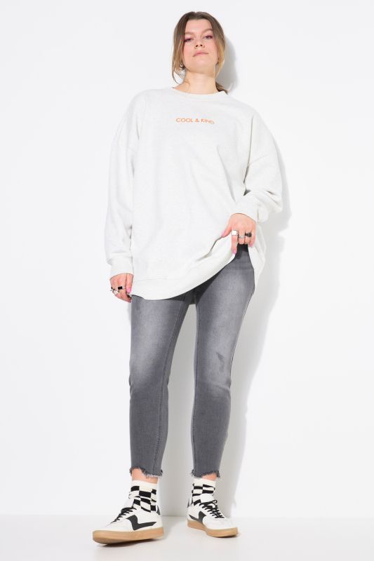 Sweatshirt, oversized shape, back bow print