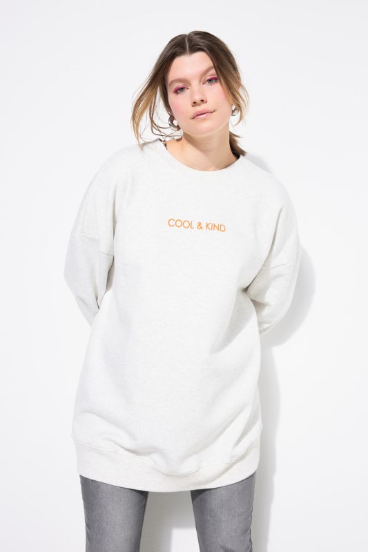 Sweatshirt, oversized shape, back bow print