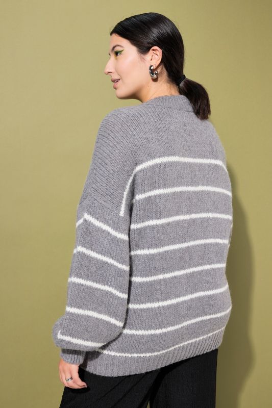 Sweater, oversized, striped