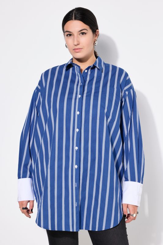 shirt, oversized, stripes, long sleeve