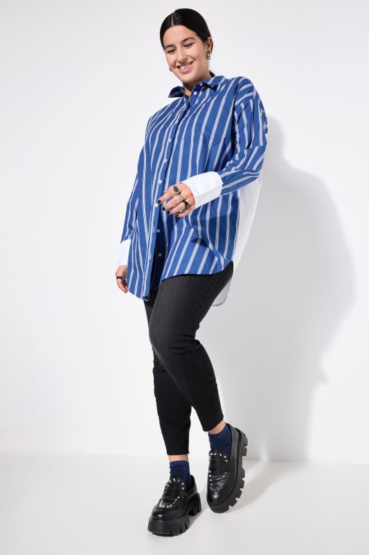 shirt, oversized, stripes, long sleeve