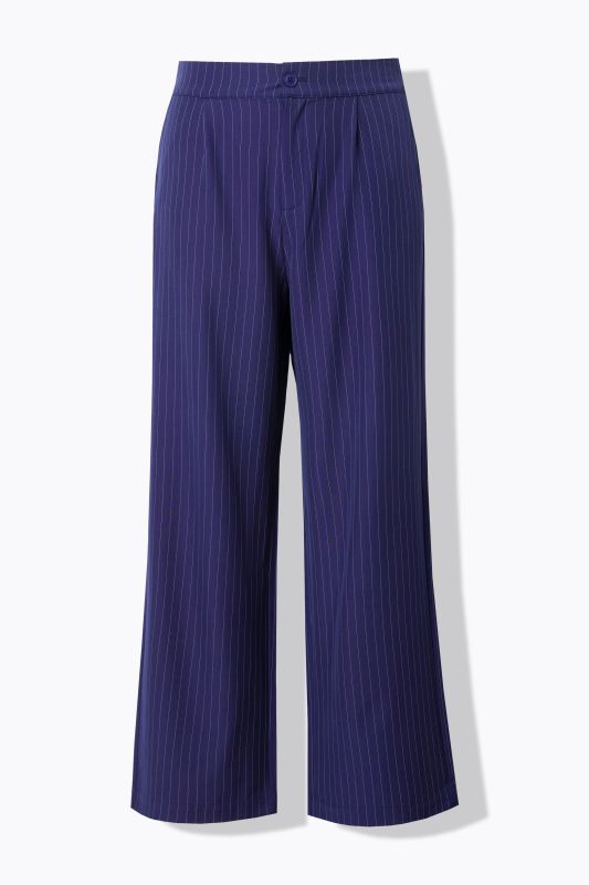 Pants, Wide Legs, High Waist, Pinstripe