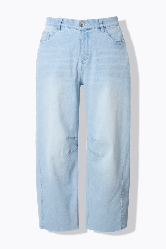 Light Wash High Waisted 5 Pocket Barrel Jeans