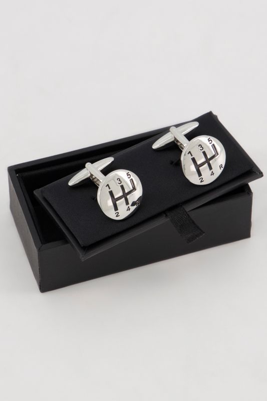 Gear Stick Design Cufflinks