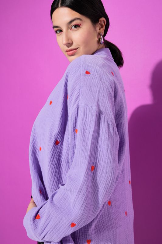 Oversized Embroidered Shirt