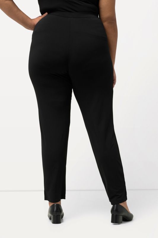 Matte Jersey Straight Slim Leg Pants