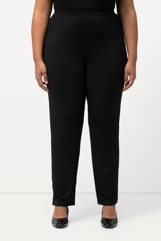 Matte Jersey Straight Slim Leg Pants