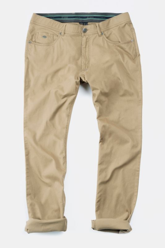 5-pocket trousers, elasticated waistband, regular fit