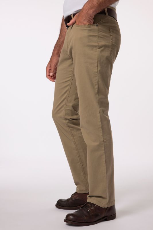 5-pocket trousers, elasticated waistband, regular fit