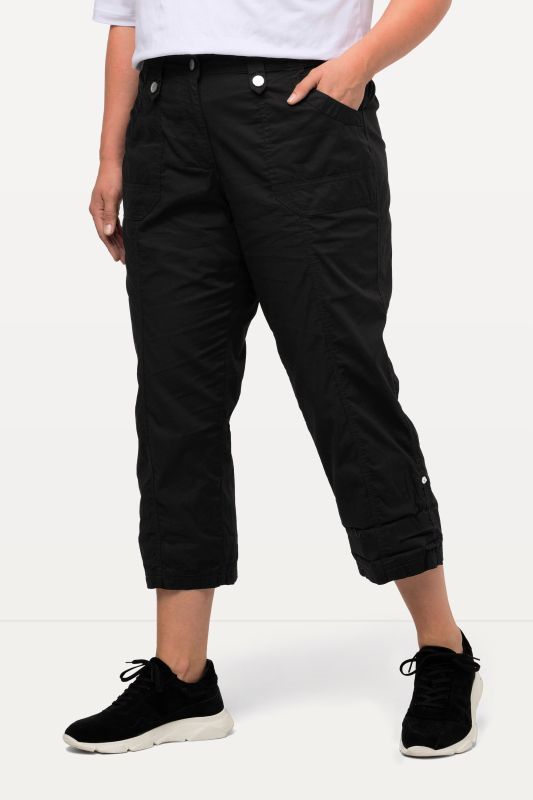 Roll-Tab Hem Stretch Cargo Pants