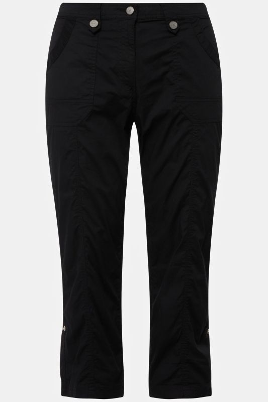 Roll-Tab Hem Stretch Cargo Pants