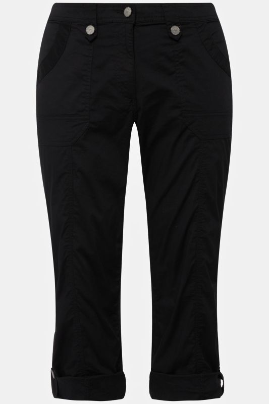 Roll-Tab Hem Stretch Cargo Pants