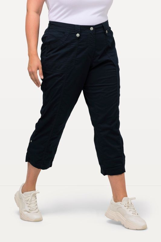 Roll-Tab Hem Stretch Cargo Pants