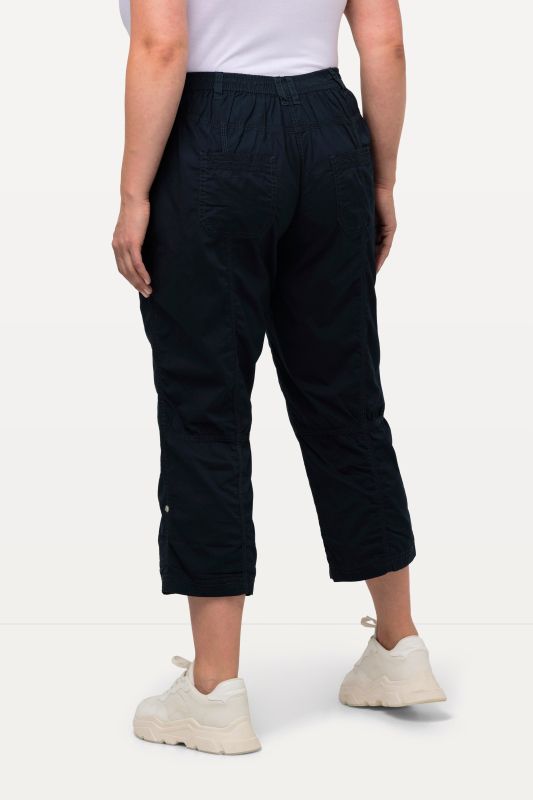 Roll-Tab Hem Stretch Cargo Pants