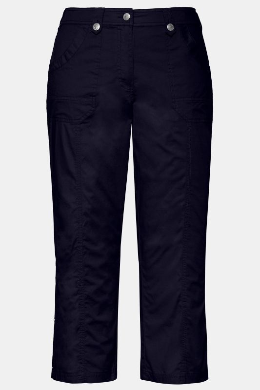 Roll-Tab Hem Stretch Cargo Pants