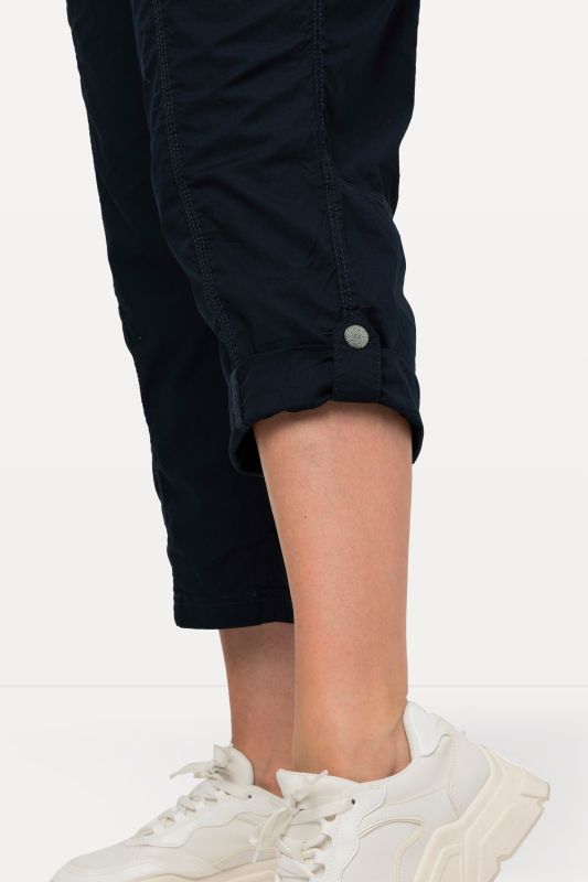 Roll-Tab Hem Stretch Cargo Pants